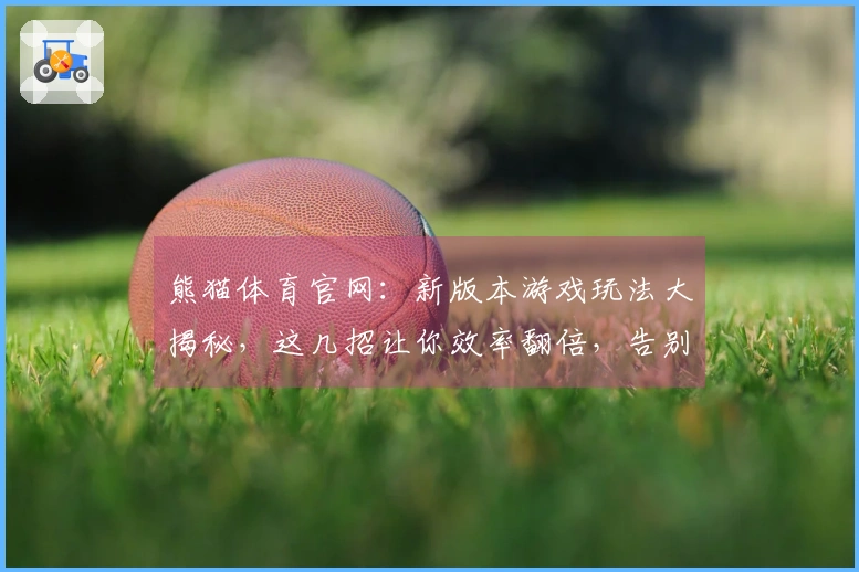 熊猫体育官网：新版本游戏玩法大揭秘，这几招让你效率翻倍，告别小白！